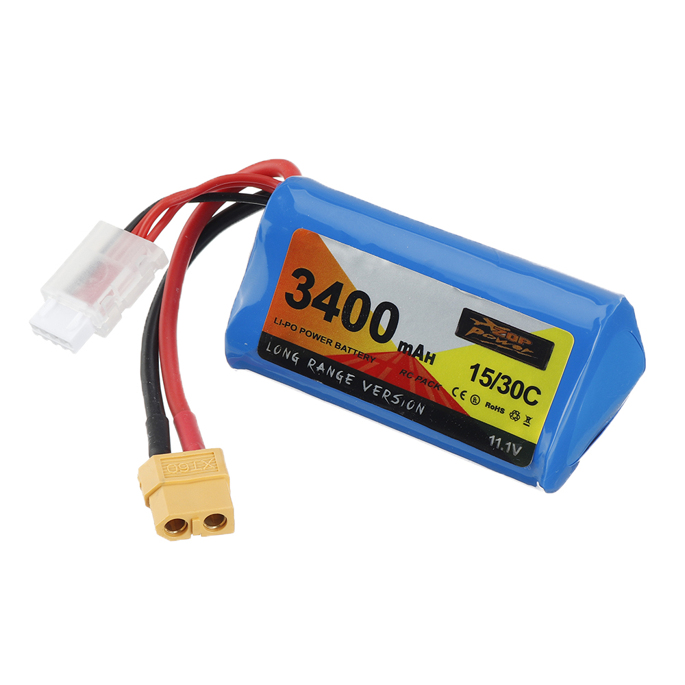 ZOP Power 3S 11.1V 3400mAh 15C Li-ion Battery XT60 ZOP Power 3S 11.1V 3400mAh 15C Li-ion Battery XT60